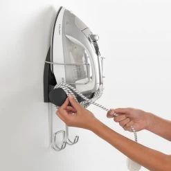 Brabantia Ironing Board Hanger And Iron Store In Black -Comfortable Home 1000010236 alt03