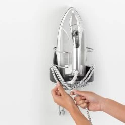 Brabantia Ironing Board Hanger And Iron Store In Black -Comfortable Home 1000010236 alt04