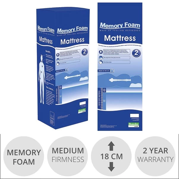 Comfortzone Memory Foam Medium Rolled Mattress 5 Comfortzone Memory Foam Medium Rolled Mattress - Image 3