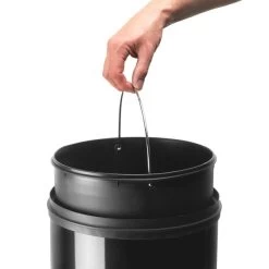 Spectrum Black 30 Litre Top Press Bin 8 Spectrum Black 30 Litre Top Press Bin -Comfortable Home 1000051882 alt02