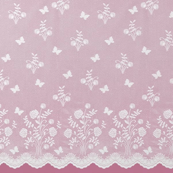 Dunelm By The Metre Secret Garden White Lace Panel 5 Dunelm By The Metre Secret Garden White Lace Panel - Image 3