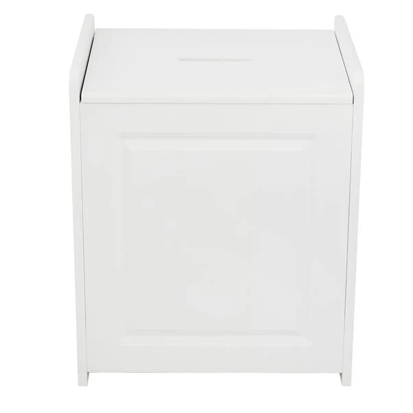 Lloyd Pascal Verona White Laundry Basket 4 Lloyd Pascal Verona White Laundry Basket - Image 2