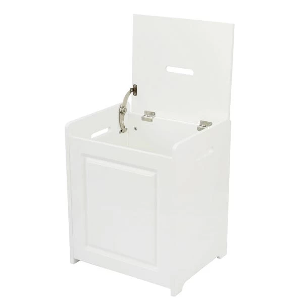 Lloyd Pascal Verona White Laundry Basket 5 Lloyd Pascal Verona White Laundry Basket - Image 3