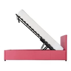 GFW Toronto Black Faux Leather Ottoman Bed Frame -Comfortable Home 1000097059 alt07