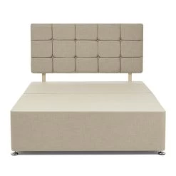 Dunelm Universal Cream Linen Divan Base 10 Dunelm Universal Cream Linen Divan Base -Comfortable Home 1000119448 alt02