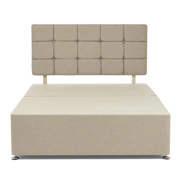 Dunelm Universal Cream Linen Divan Base 5 Dunelm Universal Cream Linen Divan Base - Image 3