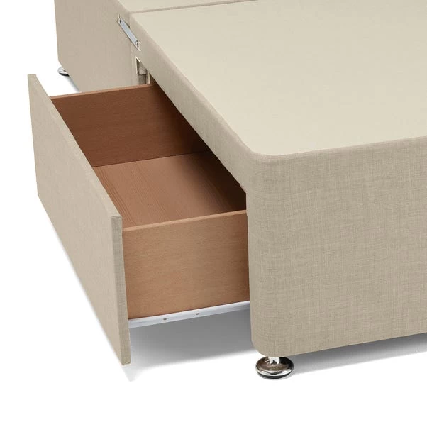 Dunelm Universal Cream Linen Divan Base 8 Dunelm Universal Cream Linen Divan Base - Image 6