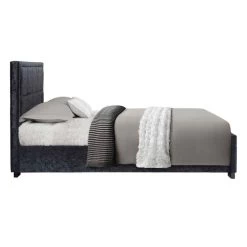 Birlea Hannover Black Crushed Velvet Bed Frame 11 Birlea Hannover Black Crushed Velvet Bed Frame -Comfortable Home 1000125685 alt03