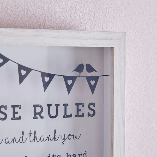 Dunelm House Rules Wall Art 4 Dunelm House Rules Wall Art - Image 2