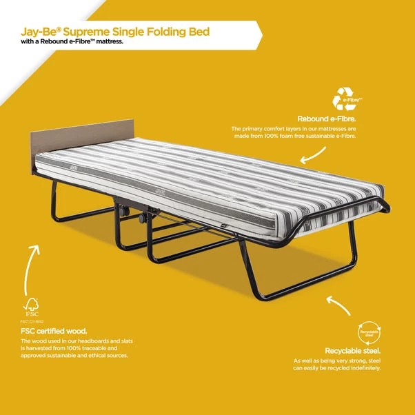 Jay-Be Supreme Airflow Fibre Folding Bed 7 Jay-Be Supreme Airflow Fibre Folding Bed - Image 5