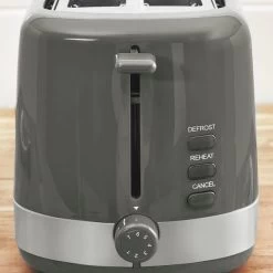 Dunelm 2 Slice Grey Toaster -Comfortable Home 1000143049 alt02