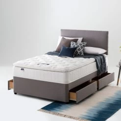 Silentnight Medium Firm Miracoil Memory Pillowtop Mattress -Comfortable Home 1000143271 alt05