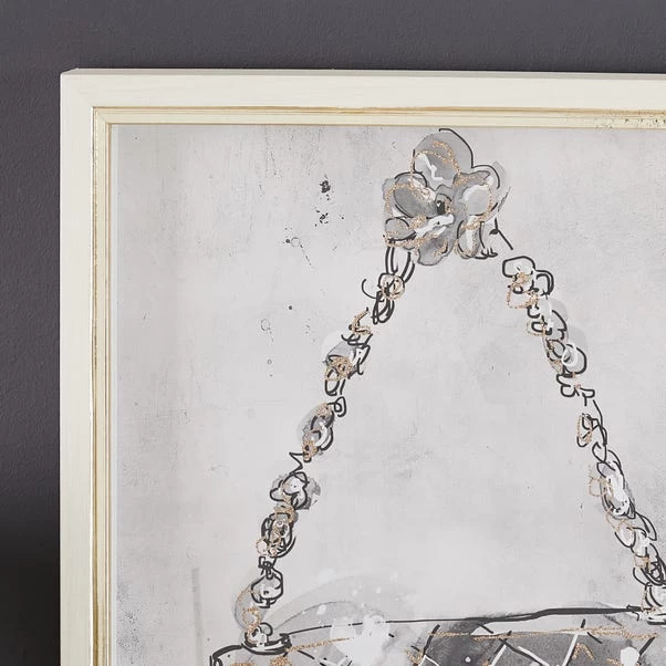 Dunelm Glam Handbag Framed Picture 4 Dunelm Glam Handbag Framed Picture - Image 2