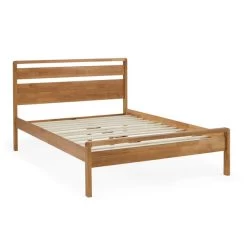 Kyoto Scandi Mid Century Wooden Bed Frame -Comfortable Home 1000147431 alt03