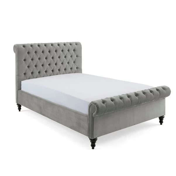 Limelight Classic Grey Chesterfield Bed 4 Limelight Classic Grey Chesterfield Bed - Image 2