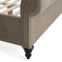 Limelight Classic Taupe Pleated Bed 13 Limelight Classic Taupe Pleated Bed -Comfortable Home 1000147436 alt06