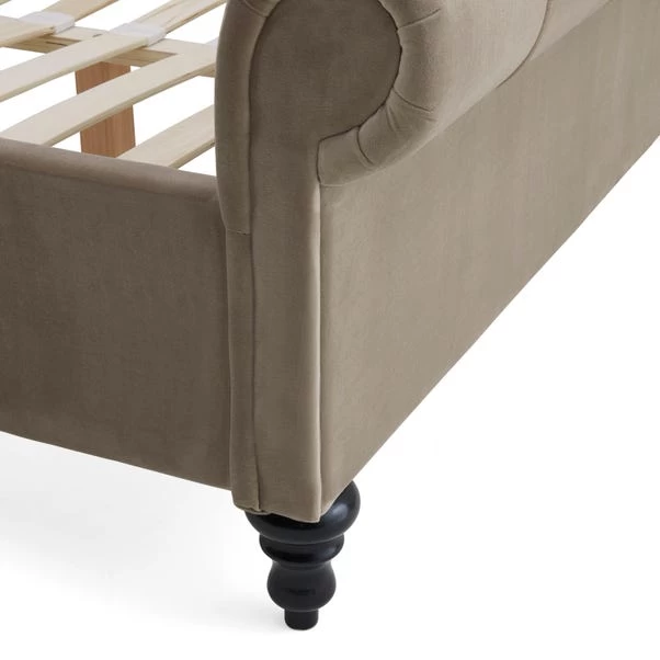 Limelight Classic Taupe Pleated Bed 8 Limelight Classic Taupe Pleated Bed - Image 6