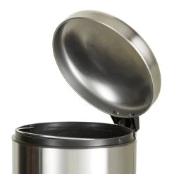 Dunelm Stainless Steel 12 Litre Round Pedal Bin -Comfortable Home 1000149971 alt02