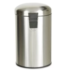 Dunelm Stainless Steel 12 Litre Round Pedal Bin -Comfortable Home 1000149971 alt04