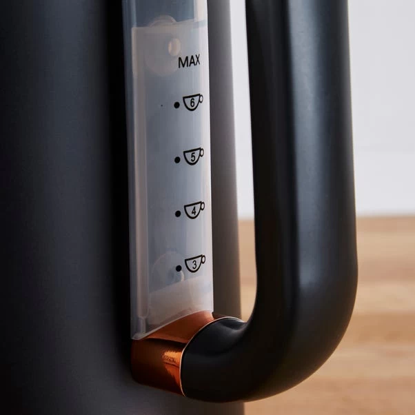 Dunelm 1.7L 3kW Matt Black & Copper Jug Kettle 5 Dunelm 1.7L 3kW Matt Black & Copper Jug Kettle - Image 3