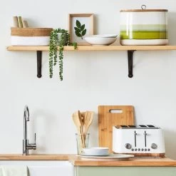 Dunelm Contemporary Matt White 4 Slice Toaster -Comfortable Home 1000155922 alt04