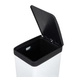 Dunelm White Gloss 30L Slim Bin -Comfortable Home 1000165277 alt02