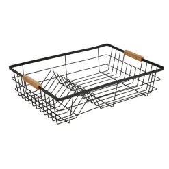 Dunelm Black Bamboo Drying Rack -Comfortable Home 1000166073 alt02