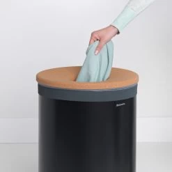 Brabantia Black Cork 60L Laundry Bin 10 Brabantia Black Cork 60L Laundry Bin -Comfortable Home 1000168433 alt03