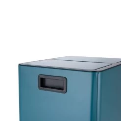 Dunelm 24L Matt Peacock Pedal Bin -Comfortable Home 1000185701 alt02