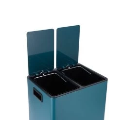 Dunelm 24L Matt Peacock Pedal Bin -Comfortable Home 1000185701 alt03