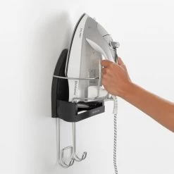 Brabantia Ironing Board Hanger And Iron Store In Black