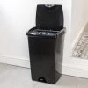 Addis Black Lift Top 48 Litre Bin -Comfortable Home 30026396
