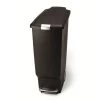 Simplehuman 40 Litre Slim Black Recycling Bin -Comfortable Home 30077003