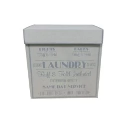 Dunelm Salvage Dark Lights Laundry Basket