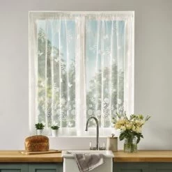 Dunelm By The Metre Secret Garden White Lace Panel