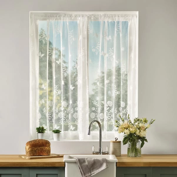 Dunelm By The Metre Secret Garden White Lace Panel 3 Dunelm By The Metre Secret Garden White Lace Panel