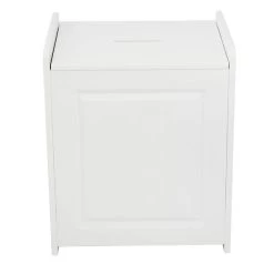Lloyd Pascal Verona White Laundry Basket