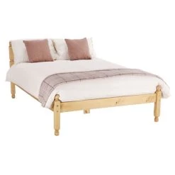 Amani Spindle Natural Waxed Bed Frame