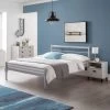 Julian Bowen Alpen Silver Bedstead -Comfortable Home 30281573