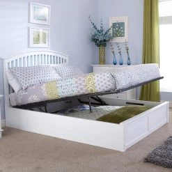 GFW Madrid White Ottoman Bed
