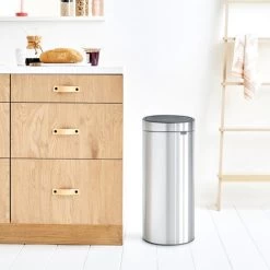Brabantia 30 Litre Matt Steel Touch Bin