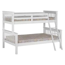 Seconique Neptune White Triple Sleeper Bunk Bed