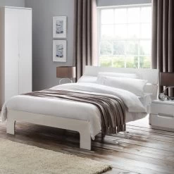 Julian Bowen Manhattan High Gloss Bed Frame