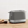 Dunelm 2 Slice Grey Toaster -Comfortable Home 30422144