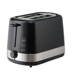 Dunelm Black 2 Slice Toaster