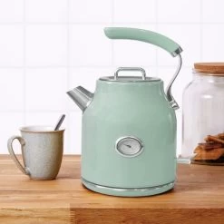 Dunelm Retro 1.7L 3KW Seafoam Jug Kettle