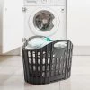 Addis Fold Flat Grey Laundry Basket -Comfortable Home 30612847