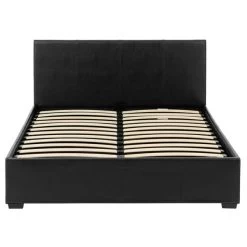 Seconique Waverley Black Faux Leather Ottoman Bed -Comfortable Home 30617496 alt05