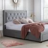Birlea Woodbury Grey Fabric Bed Frame -Comfortable Home 30618974