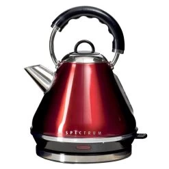 Spectrum 1.7L Red Pyramid Kettle